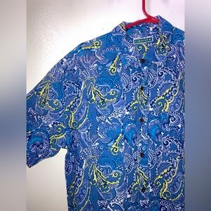 Cubavera Men's Seersucker Shirt, Size M (100% Cotton)